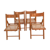 Suite of 4 folding chairs cannes