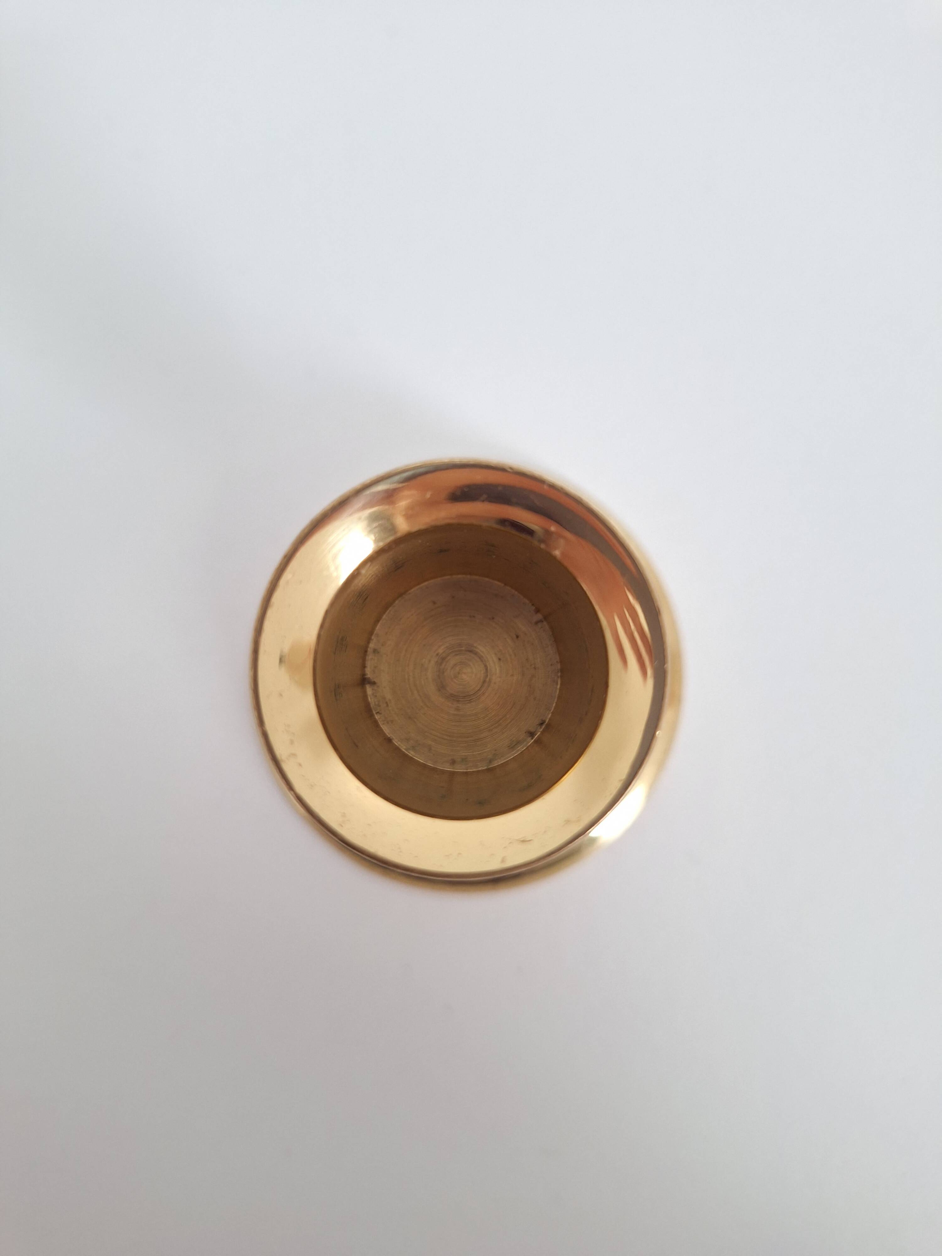 Golden candle holder