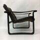 Mid-century design OY BJ Dahlqvist AB Dark Brown Leather safari lounge chai