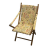 Fauteuil pliant vintage fleuri