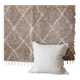 Housse de coussin artisanale en coton recyclé tissé main