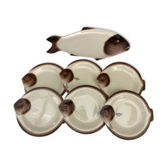 Longwy Fish Set - Copenhagen Model