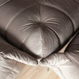 Togo set in pink velvet model designed by Michel Ducaroy 1973