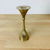 Scandinavian brass candle holder