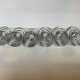 Six metal spiral spring egg cups