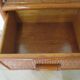 Vintage - sideboard - chest of drawers - woven rattan chest of drawers - wood - bamboo - 80s