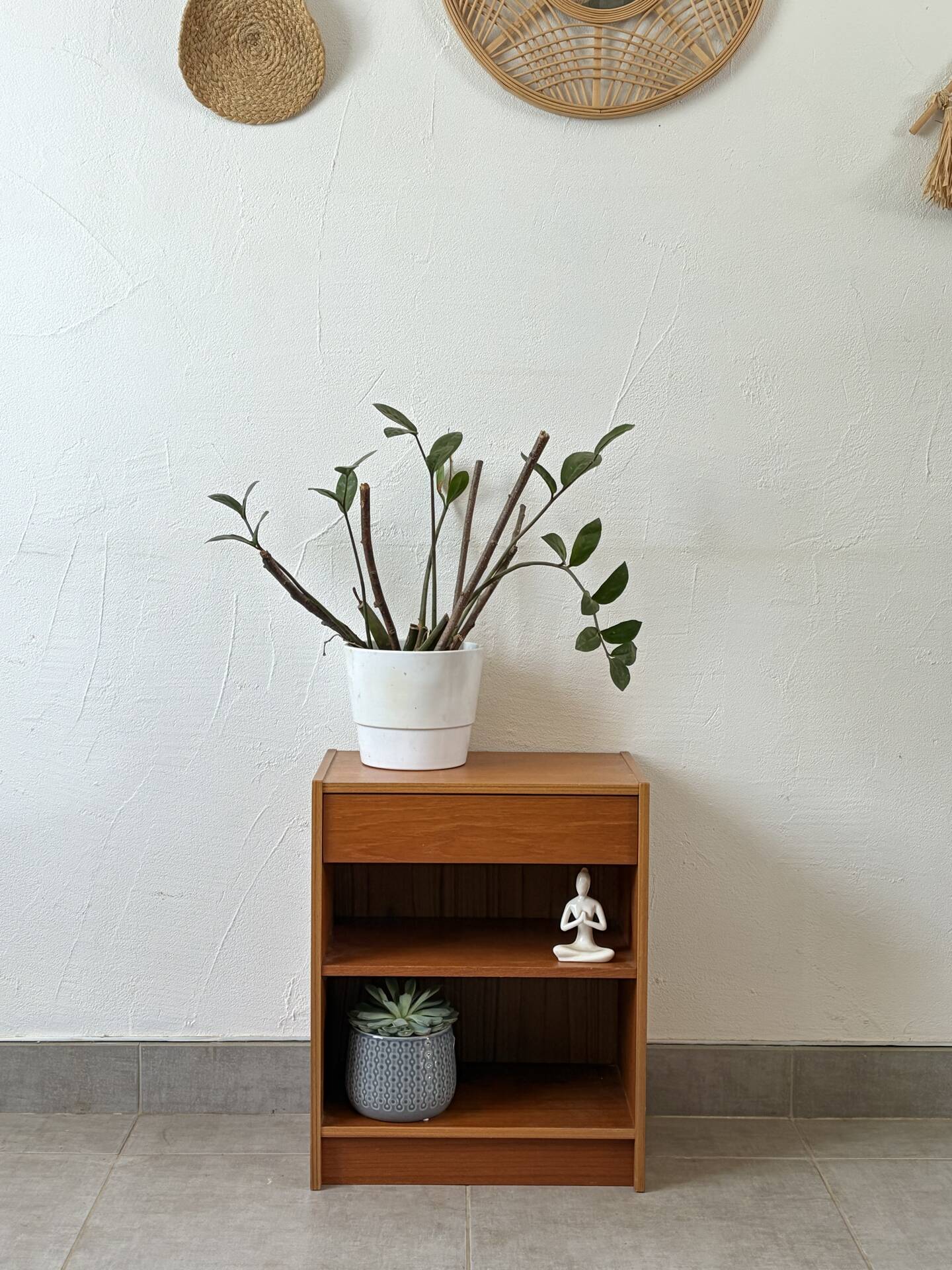 Vintage teak bedside table