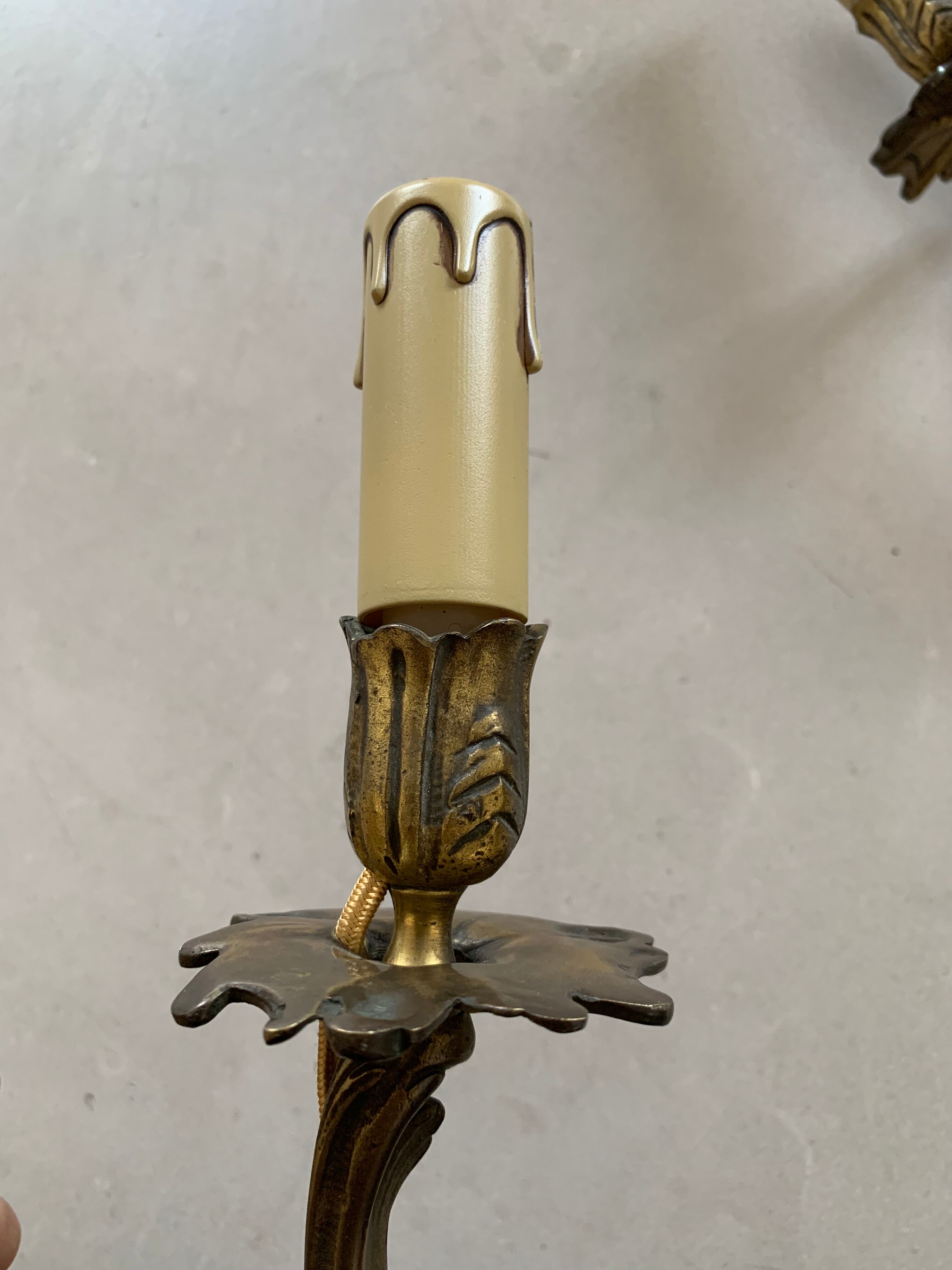 Pair of Louis XV bronze sconces