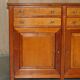 Large buffet Multiyork in solid cherry wood with six drawers.