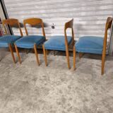Vintage Scandinavian teak chairs 1960