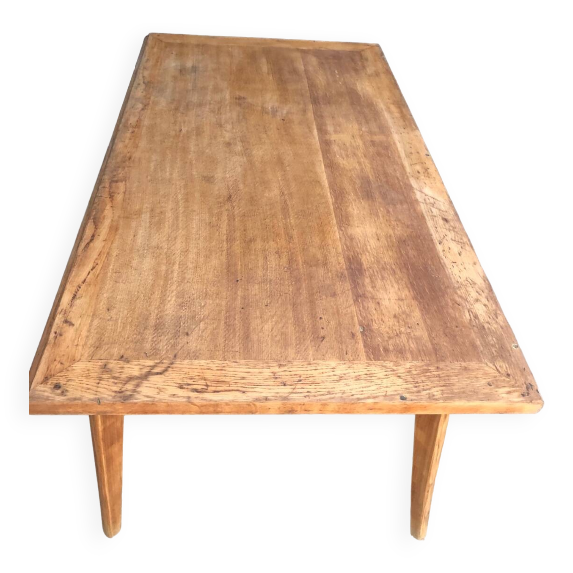 Ancienne table de bistrot en chêne