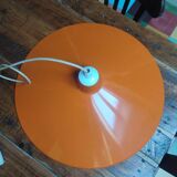 Large vintage metal pendant light