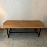 Table basse en bois, pied métal