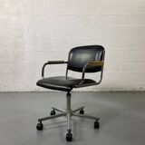 Black tubular office chair
