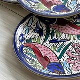 Colorful ceramic plates.
