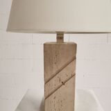 Travertine table lamp, 1970