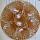 Lot de 4 assiettes à huîtres en barbotine Sicla Portugal vintage