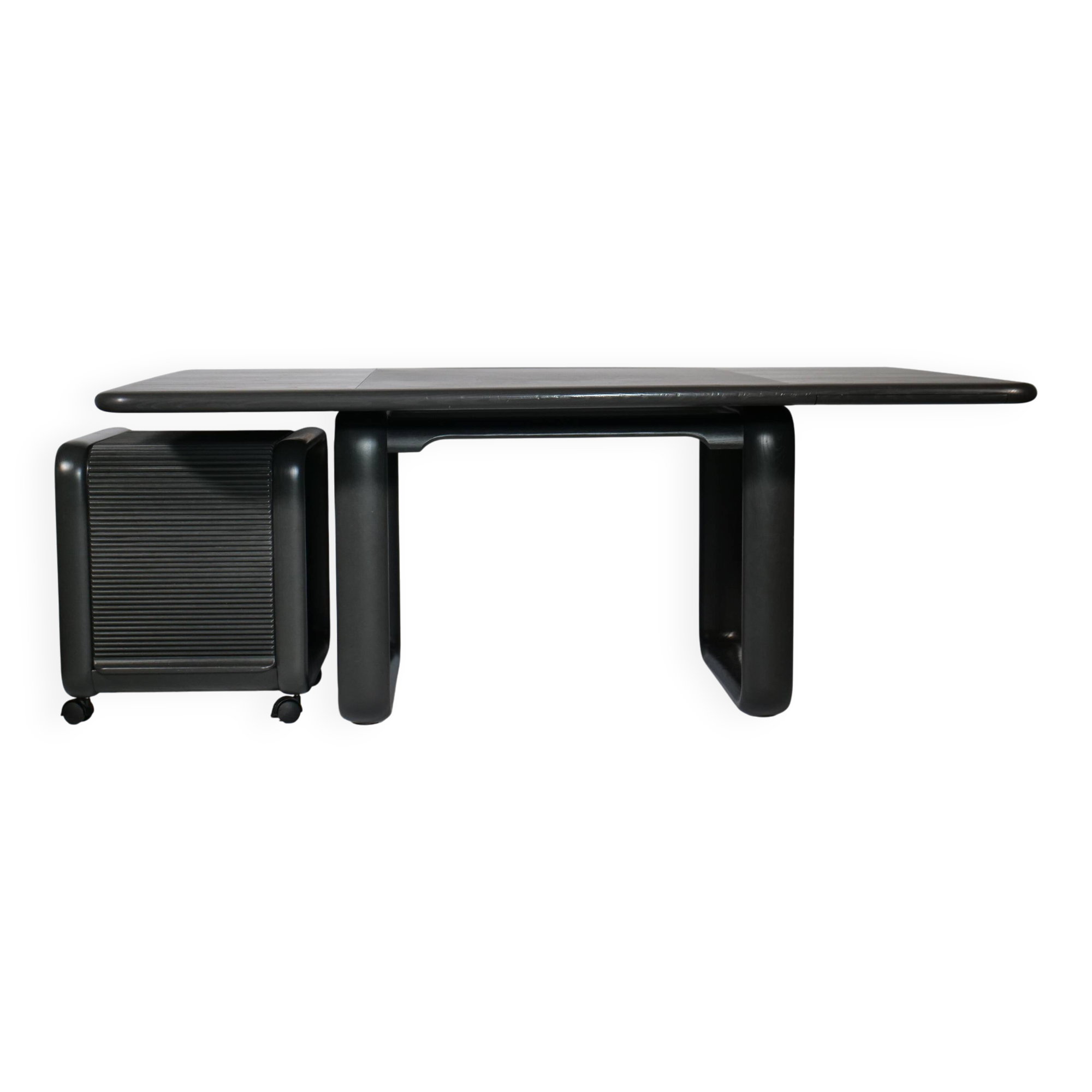 Bureau "Hombre" en bois massif par B.Vogtherr pour Rosenthal, années 1970