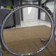 Glass table smoked oval vintage design 1970