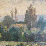 HSP table "Impressionist landscape at the river" + frame