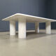 Angelo Mangiarotti carrara marble coffee table for Up&Up, Italy