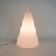 Milk glass pyramid table lamp "Teepee" by SCE France