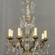 Antique crystal chandelier.
