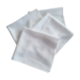 Set of white old napkins