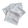 Lot de 5 serviettes de table ancienne blanche