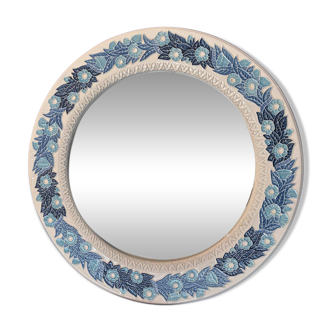 Handmade Floral Ceramic Mirror