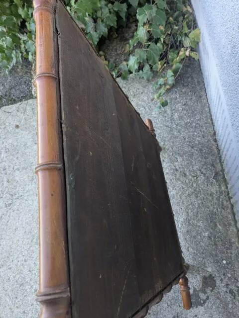 Miroir en bois façon bambou