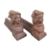 Pair of old cast iron channels