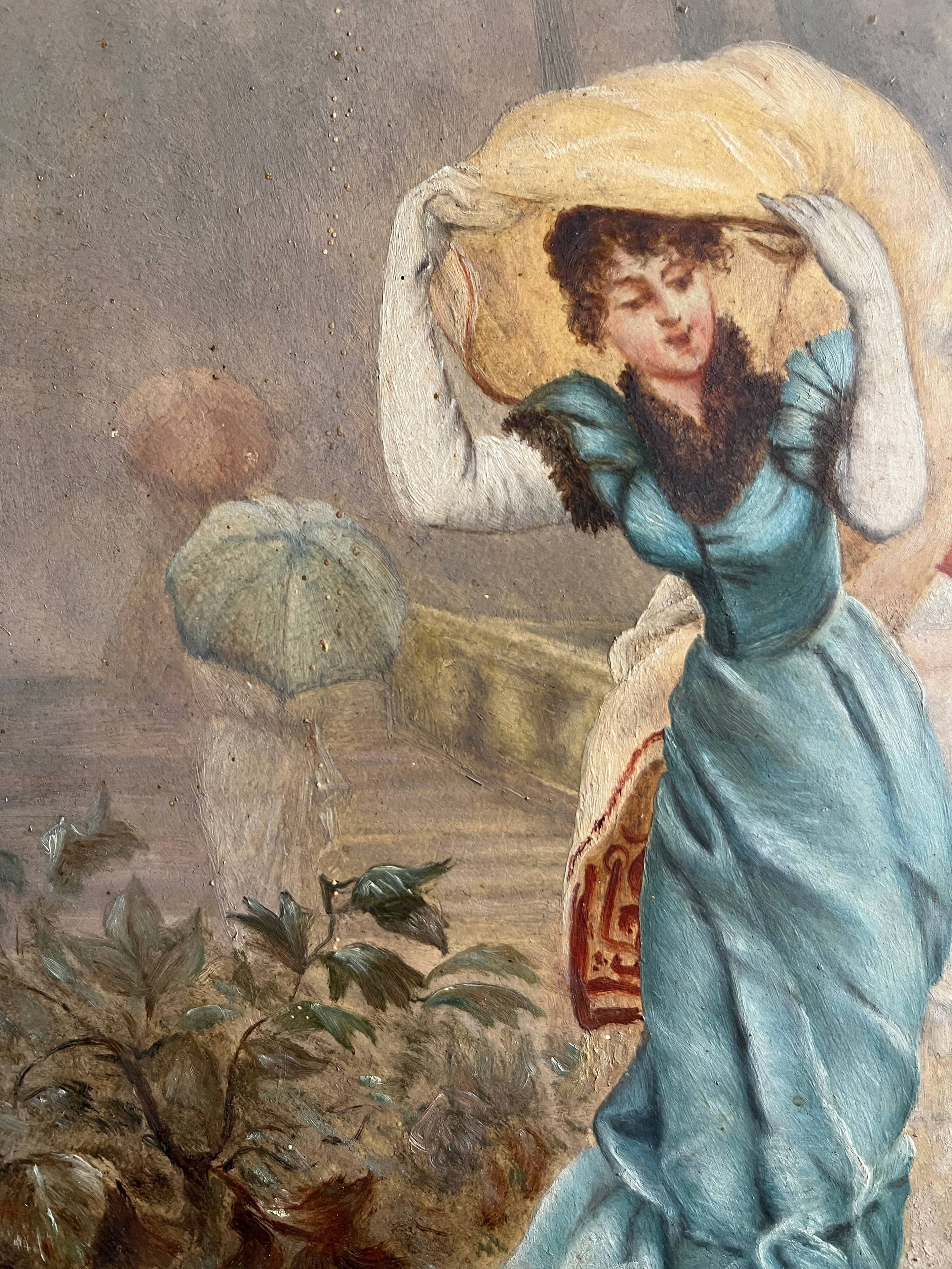 HSP painting "Elegant in the Park" by Alexandre Perrin Academy of Painting