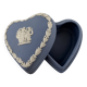 Blue heart jewelry box Wedgwood jasper ware