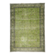 Vintage Green Floral Turkish Carpet 323 x 227 cm