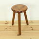 Tabouret de ferme tripode en bois
