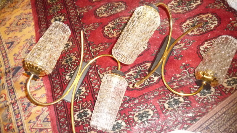 Vintage ceiling and wall lamps