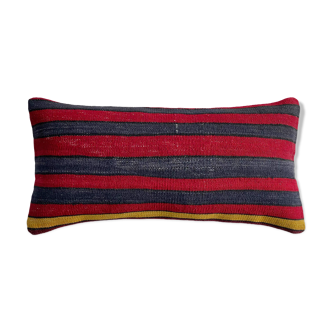 Vintage Turkish Kilim Cushion Cover, 30 x 60 cm