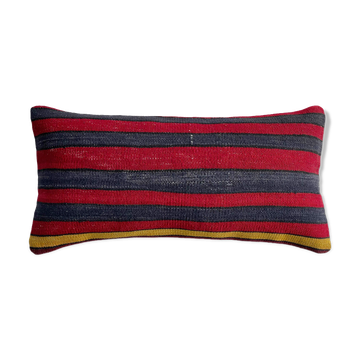 Vintage Turkish Kilim Cushion Cover, 30 x 60 cm