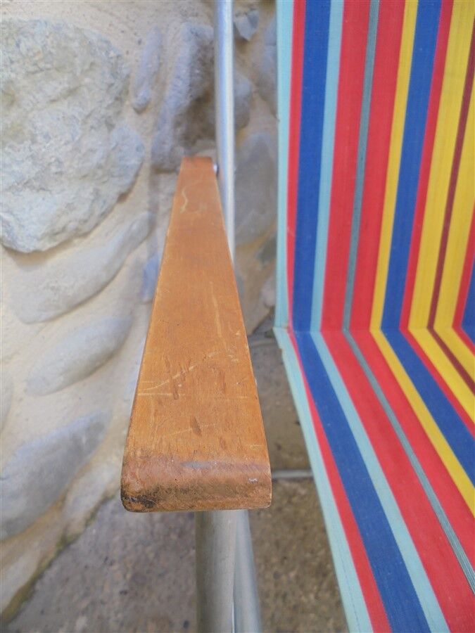Vintage folding armchair