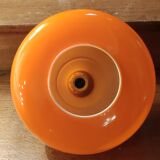 Vintage orange opaline pendant lamp