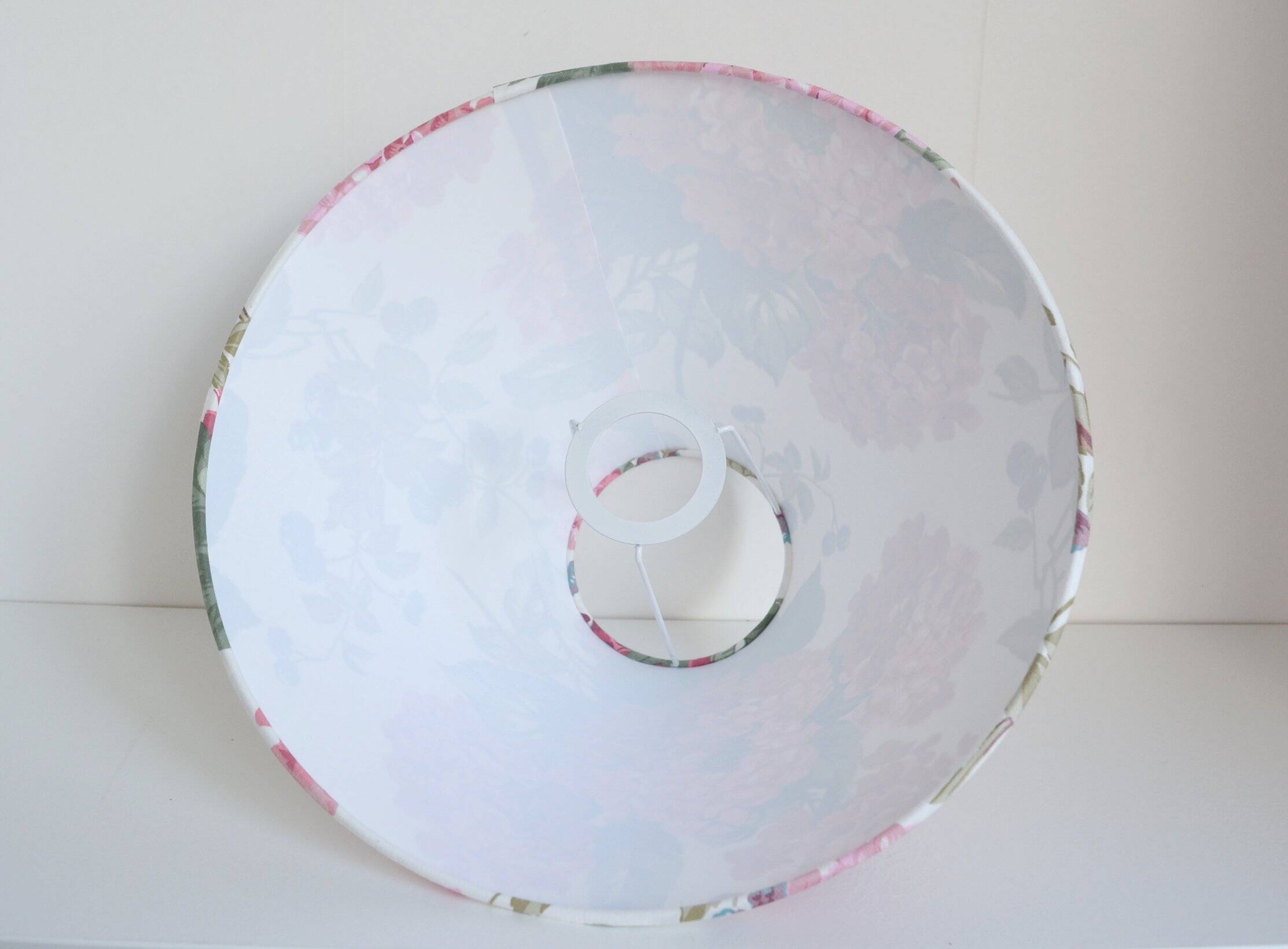 Pink Hydrangea Lampshade