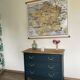 Louis xv style chest of drawers in solid oak, renovated