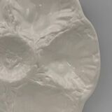 GIEN white earthenware oyster plates, 1960s