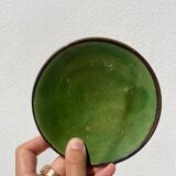 Coffee service signed Poterie de Marnaz including cups and pitcher in glazed terracotta