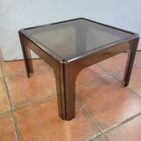 Smoked plastic coffee table