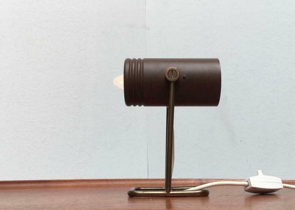 Mid-century Space-Age table lamp by Rolf Krüger for Heinz Neuhaus Leuchten, Germany, 1960s.