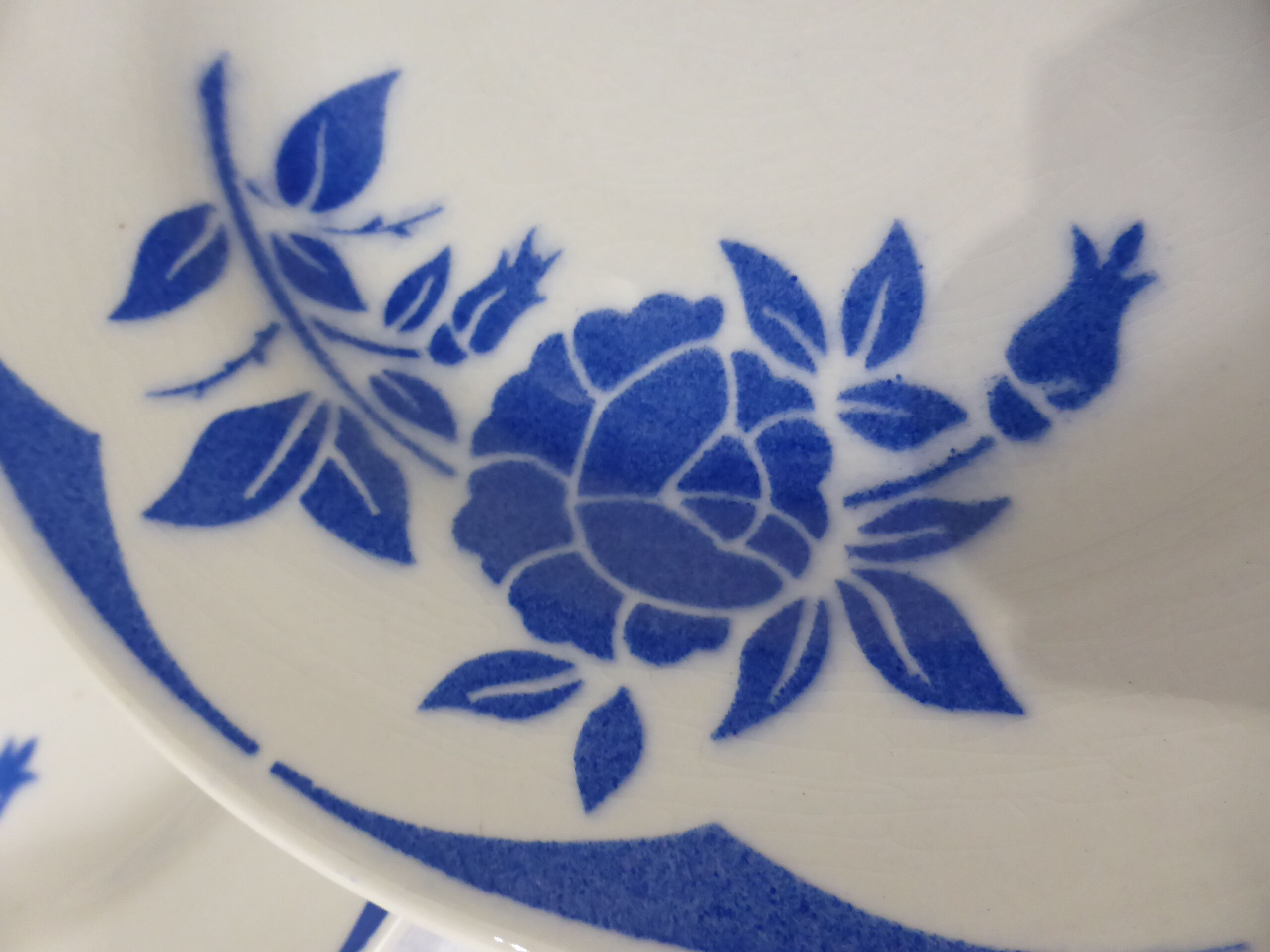 4 flat plates of Digoin Sarreguemines model Corsica 211209