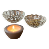 Set of two flower bowls