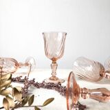 Set of 6 wine glasses Rosaline tourbillon model, Luminarc.